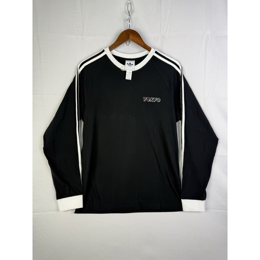 Adidas Originals Tokyo Katakana Long Sleeve T-Shirt Black Japan Exclusive Sz. L